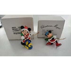 Disney Mickey on Train & Minnie Mouse 26231 149 104‎ Grolier Ornaments